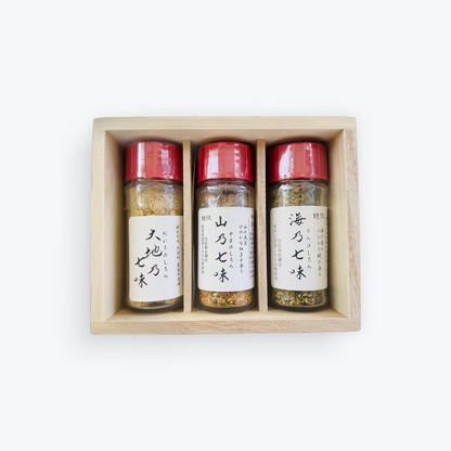 伍代長谷部 七味 3種 桐箱 手土産 接待