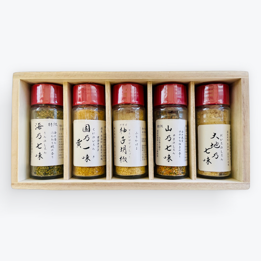 伍代長谷部 薬味5種 桐箱 手土産 手提げ袋付き