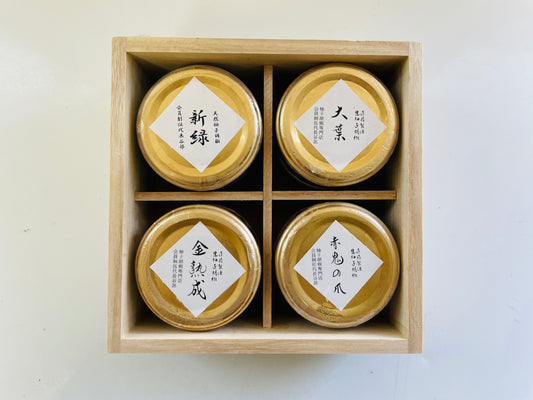 伍代長谷部 柚子胡椒 4種 桐箱 手土産 ギフト 手提げ袋付き