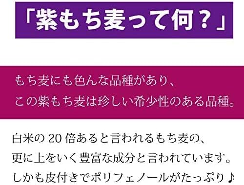 むーむー 雑穀 紫もち麦 残留農薬検査済
