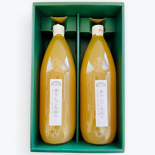 むーむー ジュース ギフト 青森産赤りんご 1L2本入り 無添加
